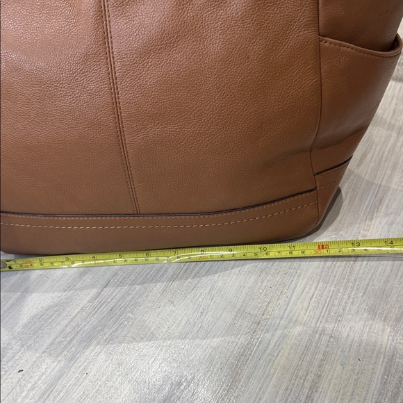 Coach Brown Leather Tote Bag - Picture 7 of 11